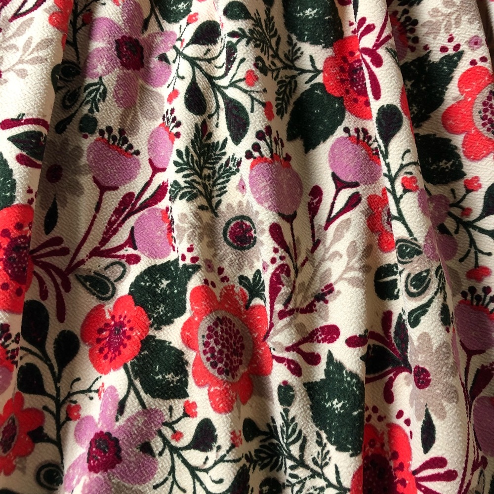 LuLaRoe Amelia L RARE HTF floral fit & flare BNWOT - Picture 4 of 8